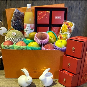 M84    Mid Autumn Festival Fruit Basket - Fruit Hamper Box M84    Mid Autumn Festival Fruit Basket - Fruit Hamper Box